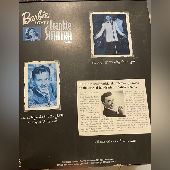 Mattel Barbie Loves Frank Sinatra collectible Barbie - Picture 2 of 2
